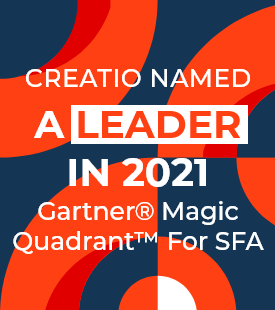 Creatio Named a Leader in the 2021 Gartner® Magic Quadrant™ for Sales